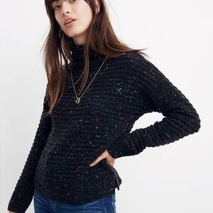 Madewell Belmont Donegal Mock Turtleneck Sweater